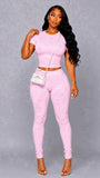 BADDIE BASIC PANTS SET