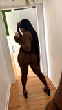 Brown temptation catsuit