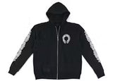Chrome heart floral hoodie