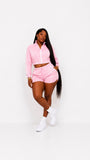 GET ACTIVE LUXE TRACK SHORT SET