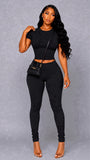 BADDIE BASIC PANTS SET