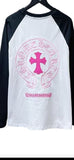 Chrome heart pink cross shirt
