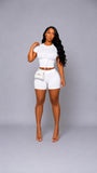BADDIE BASIC SHORT SET