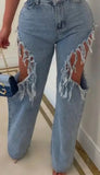 Raw Edge Statement Denim
