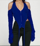 SEXY ZIPPER TOP